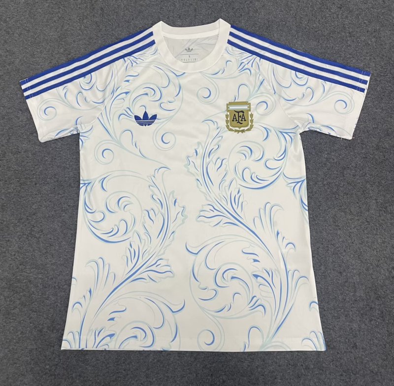 26-27 Argentina White Special Edition Fans Training shirts