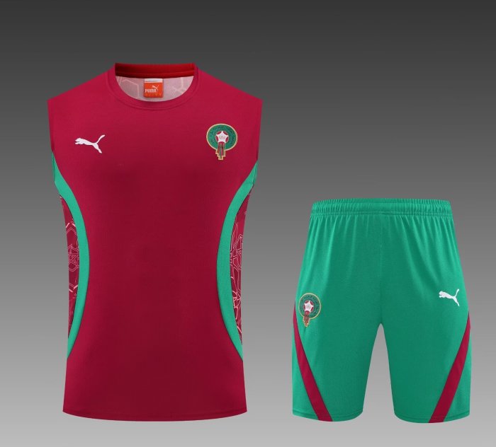 25-26 Morocco Red Tank top and shorts suit