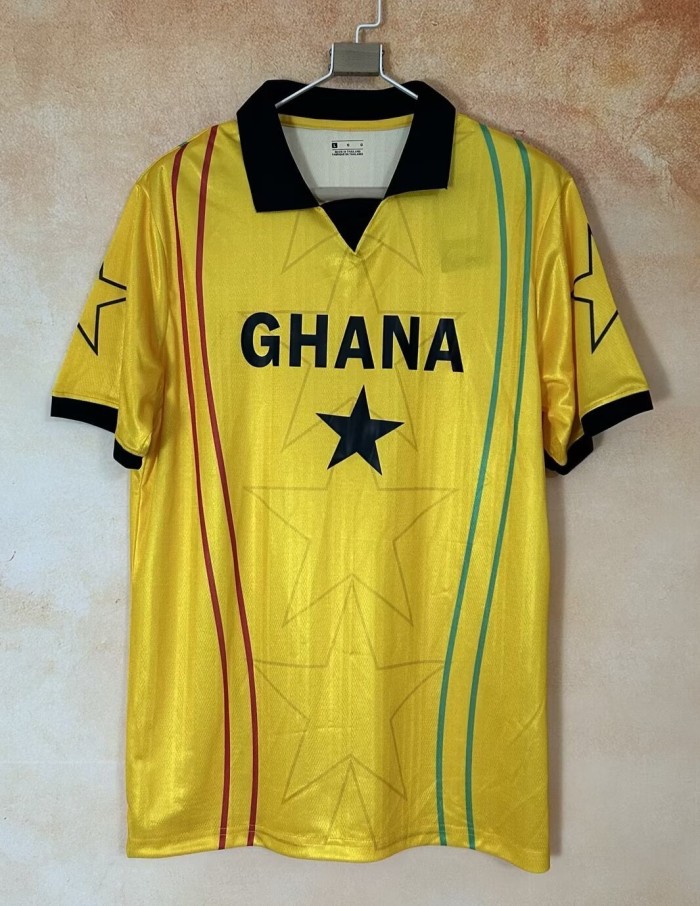 26-27 Ghana Yellow Fans Training shirts (有领GH)
