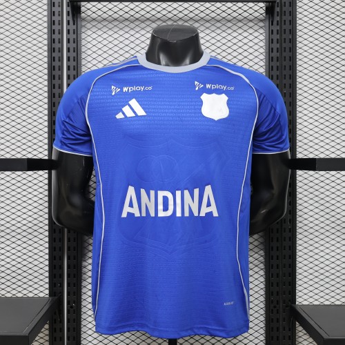 26-27 Millonarios Home Player Version Soccer Jersey
