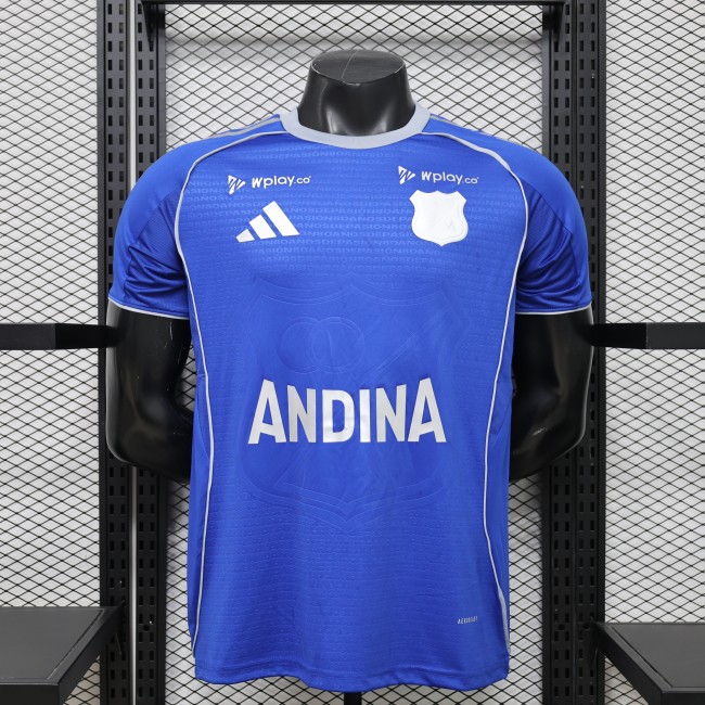 26-27 Millonarios Home Player Version Soccer Jersey