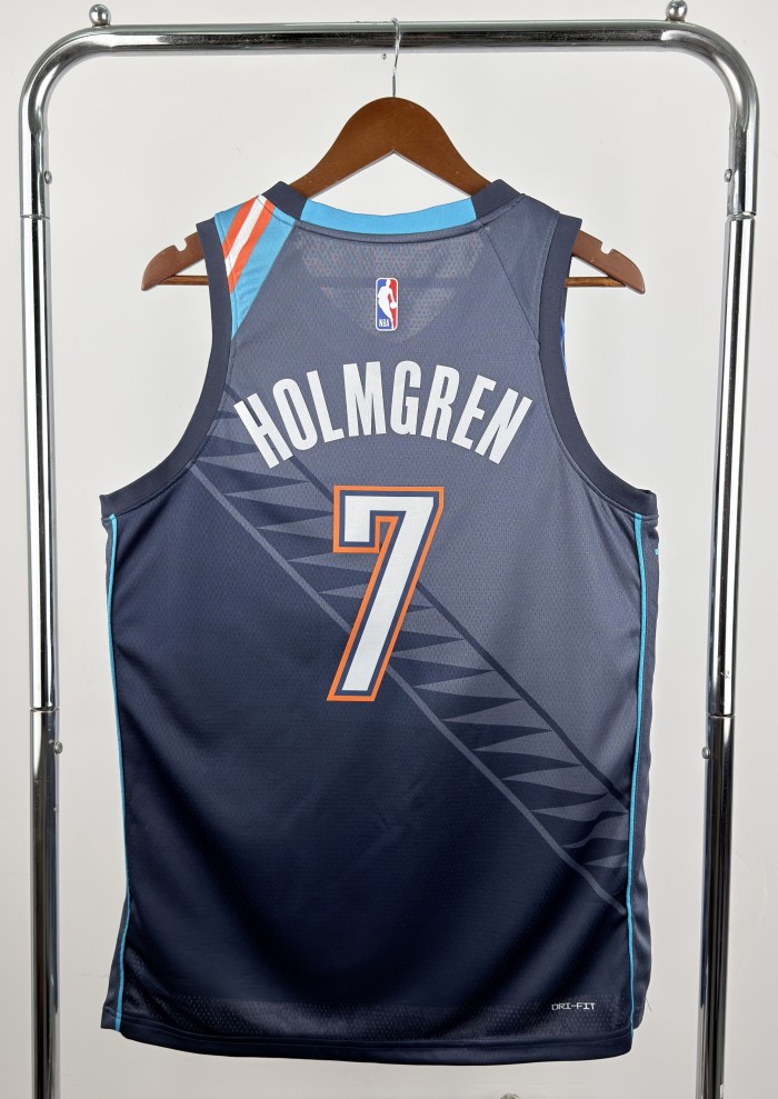 25-26 OKC Thunder HOLMGREN #7 City Edition Top Quality Hot Pressing NBA Jersey