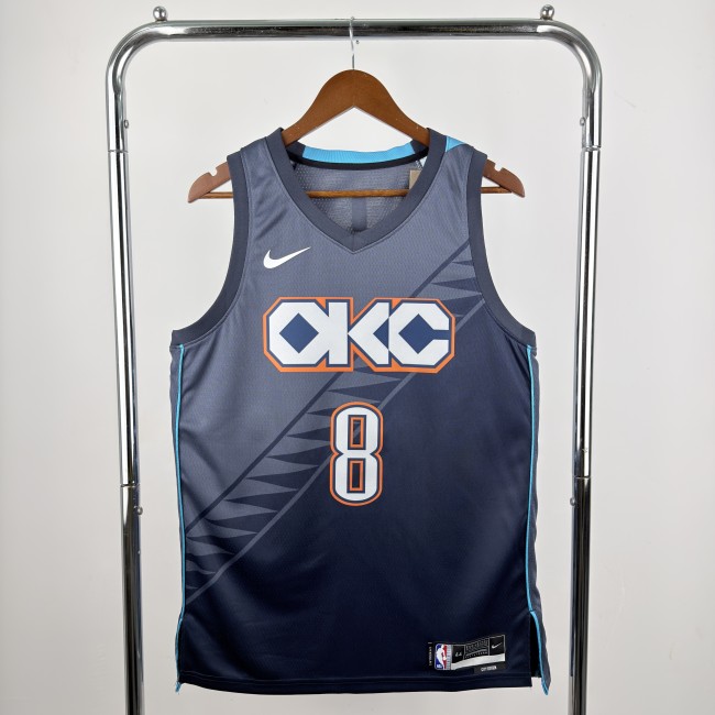 25-26 OKC Thunder WILLIAMS #8 City Edition Top Quality Hot Pressing NBA Jersey