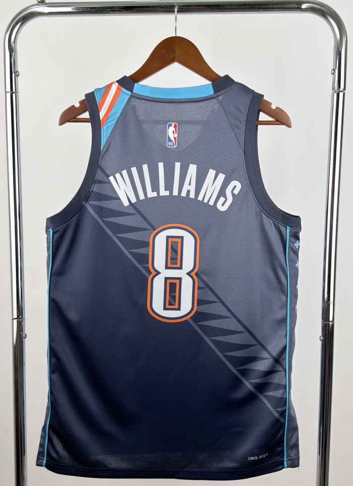 25-26 Trail Blazers AVDIJA #8 Black Top Quality Hot Pressing NBA Jersey