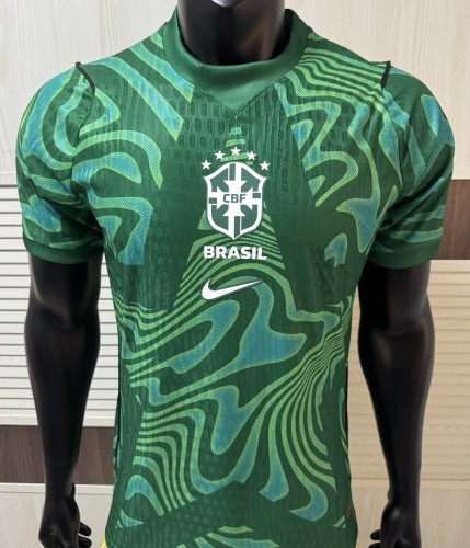 26-27 Brazil Green Goalkeeper Player Version Soccer Jersey
