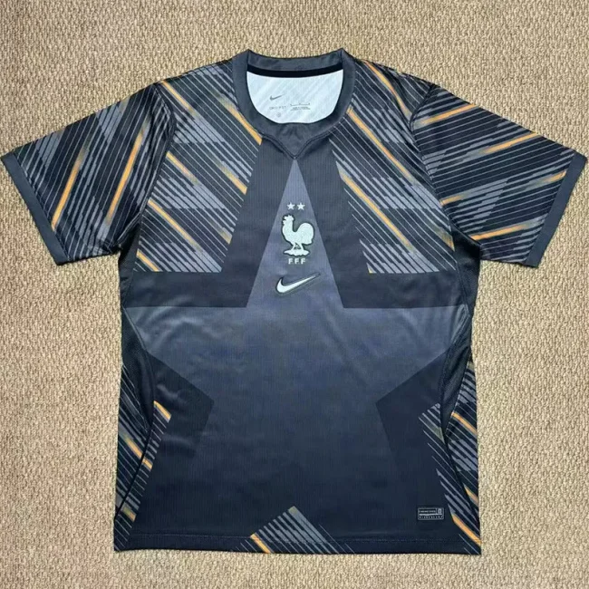 26-27 France Grey Goalkeeper Fans Soccer Jersey