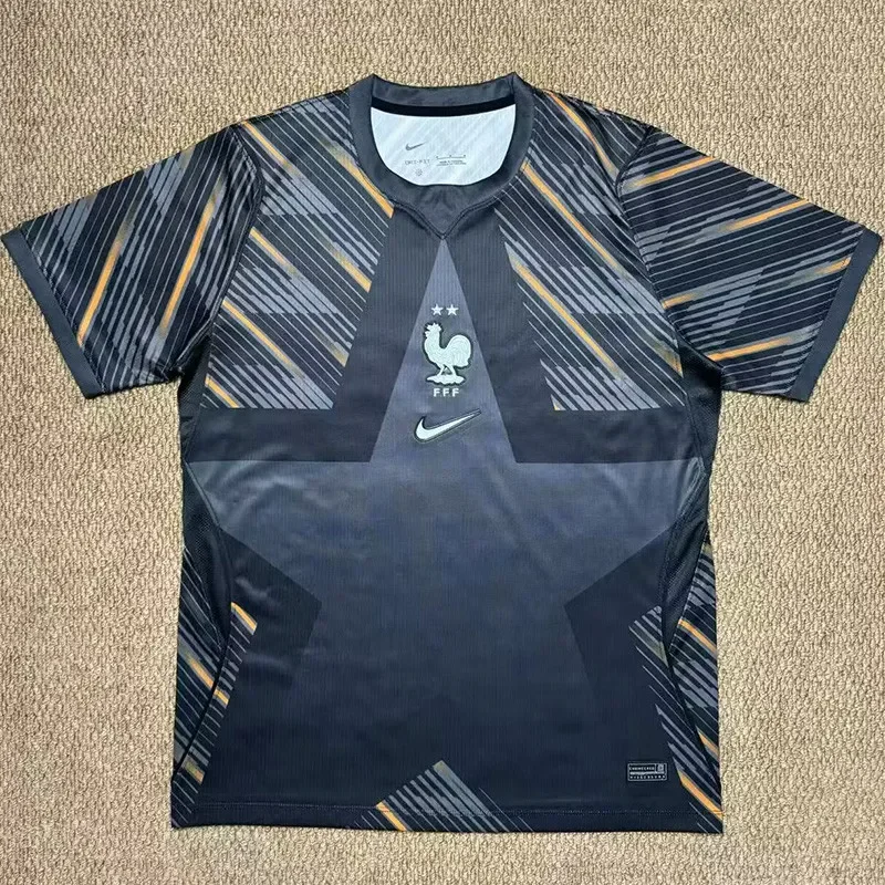 26-27 France Grey Goalkeeper Fans Soccer Jersey