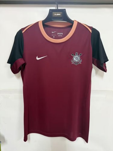 26-27 Corinthians Brown Red Women Soccer Jersey
