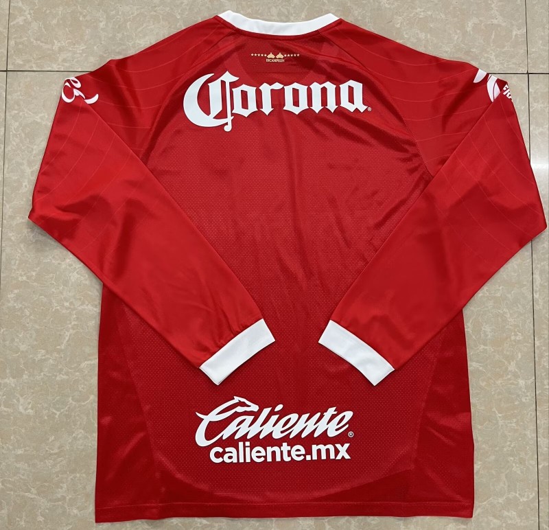 25-26 Toluca Double-Champion Red Fans Long Sleeve Soccer Jersey