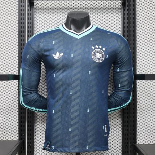 26-27 Germany Away Player Version Long Sleeves Soccer Jersey