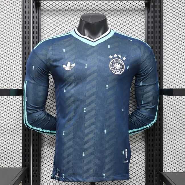 26-27 Germany Away Player Version Long Sleeves Soccer Jersey