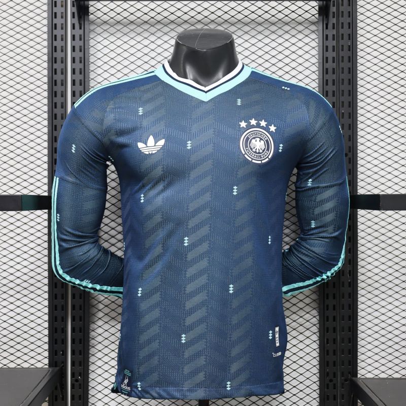 26-27 Germany Away Player Version Long Sleeves Soccer Jersey