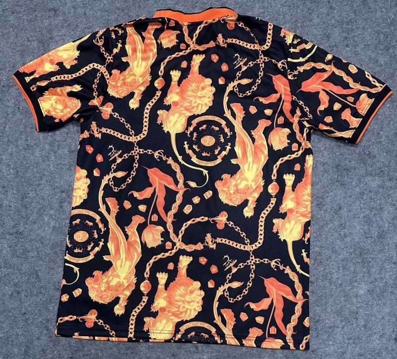 26-27 Netherlands Orange Black Joint Edition Training shirts