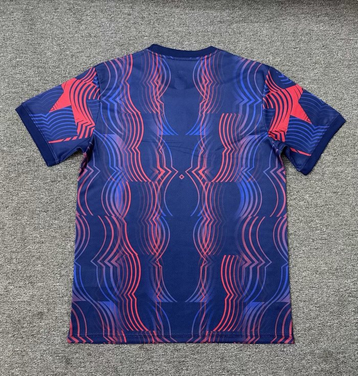 26-27 BAR Blue Red Training shirts