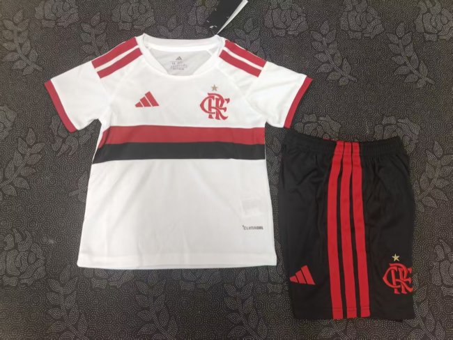 26-27 Flamengo Away Kids Soccer Jersey