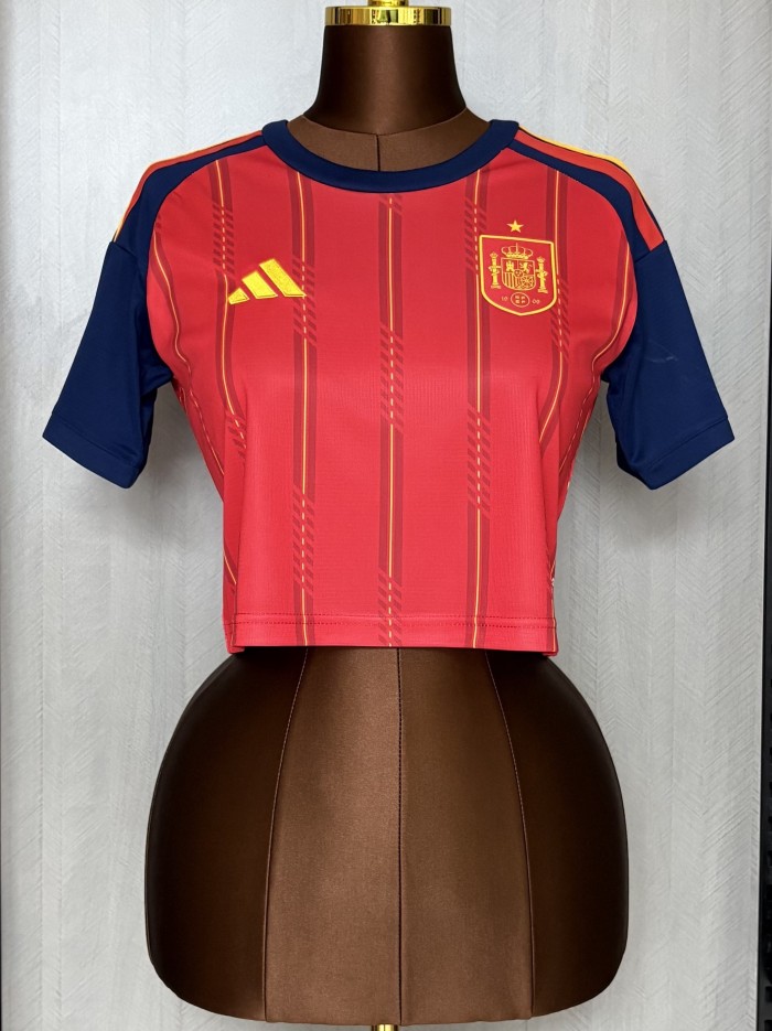 26-27 Spain Home Women Soccer Jersey (女)