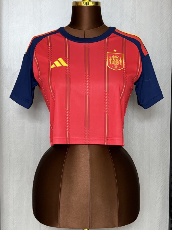 26-27 Spain Home Women Soccer Jersey (女)