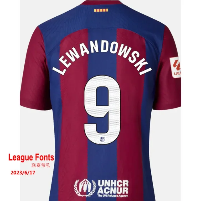 23-24 BAR Home Fans Soccer Jersey 胸前带广告