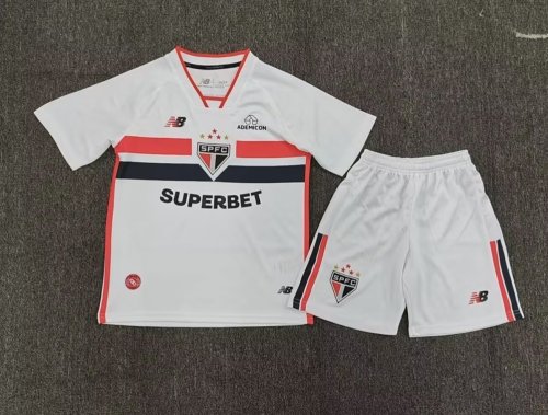26-27 Sao Paulo Home Kids Soccer Jersey