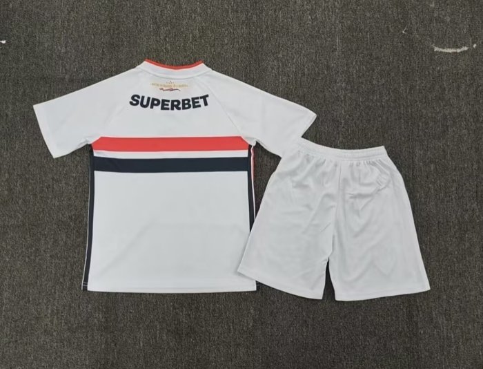 26-27 Sao Paulo Home Kids Soccer Jersey