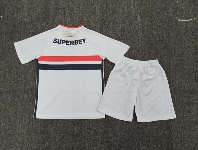 26-27 Sao Paulo Home Kids Soccer Jersey