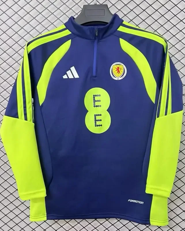 25-26 Scotland Royal blue Half Pull Sportswear Top #半拉上衣