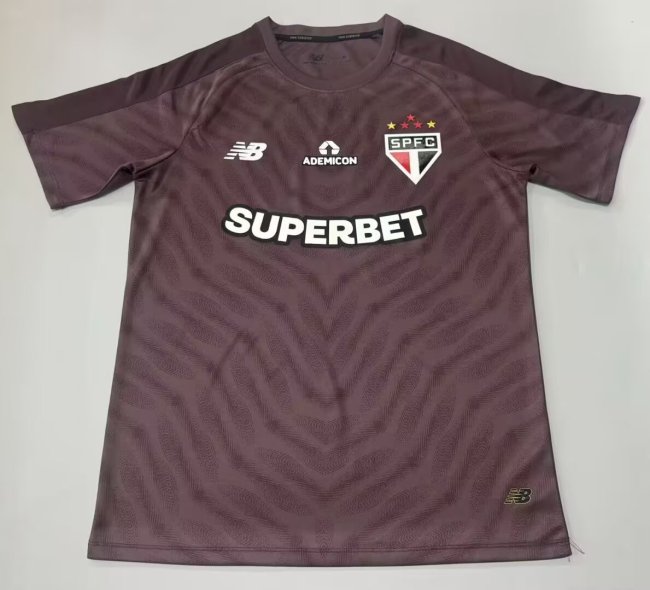 26-27 Sao Paulo Brown Goalkeeper Fans Soccer Jersey