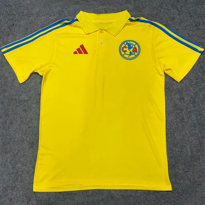 26-27 Club America Yellow Polo Short Sleeve