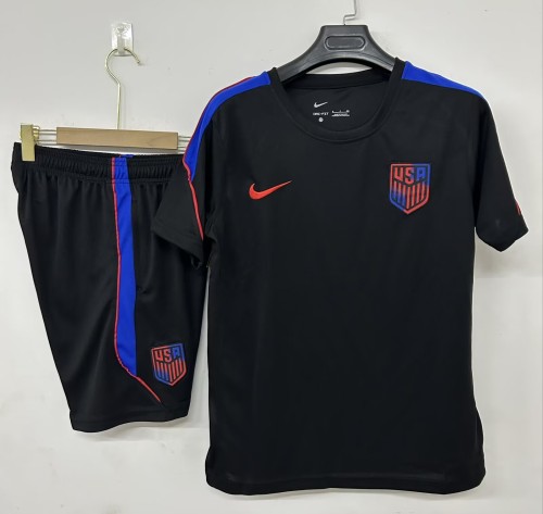 26-27 USA Black Training Short Suit