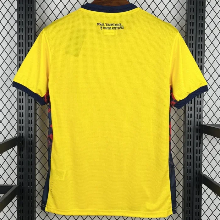 26-27 Ecuador Home Fans Soccer Jersey (Right-Arm Patch)