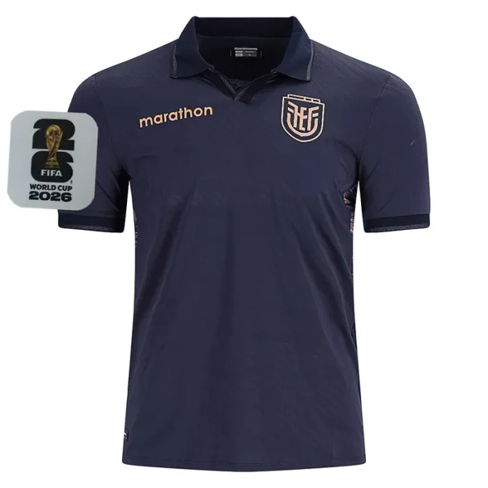26-27 Ecuador Away Fans Soccer Jersey (Right-Arm Patch)