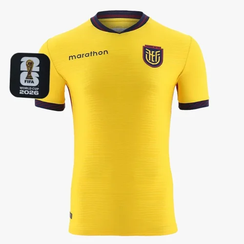 26-27 Ecuador Home Player Version Soccer Jersey(Right-Arm Patch)