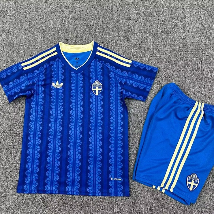 26-27 Sweden Away Kids Soccer Jersey