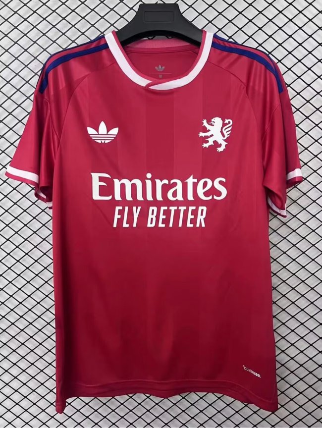 26-27 Lyon Red Fans Soccer Jersey