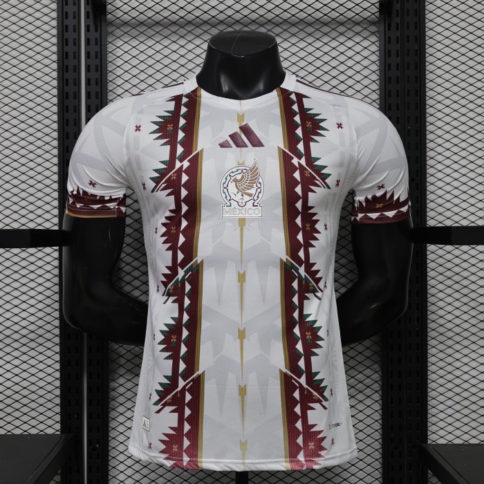 26-27 Mexico White Brown Special Edition Player Version Training shirts