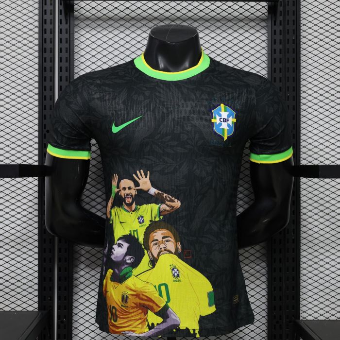 26-27 Brazil Black Special Edition Player Version Soccer Jersey