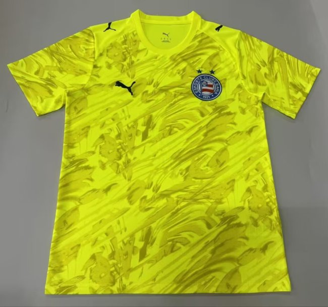 26-27 BaHia Fluorescent Green Goalkeeper Fans Soccer Jersey