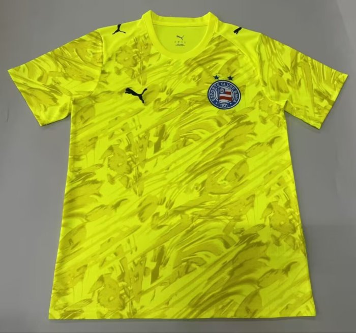 26-27 BaHia Fluorescent Green Goalkeeper Fans Soccer Jersey