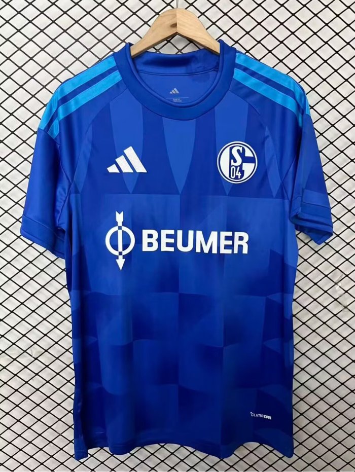 26-27 Schalke 04 Home Fans Soccer Jersey*带广告