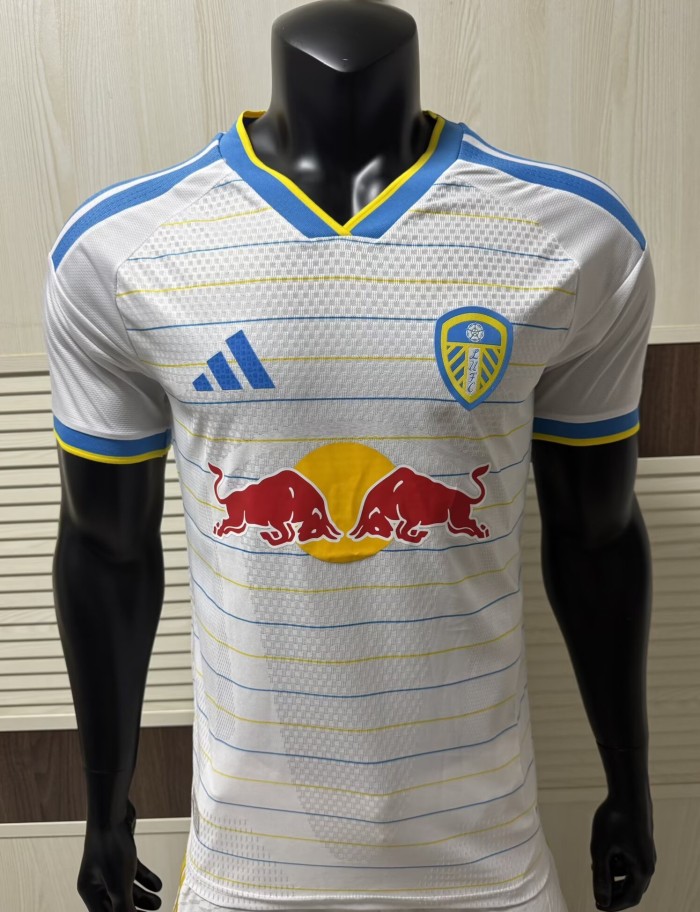 26-27 Leeds United White Special Edition Player Version Soccer Jersey