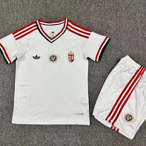 26-27 Hungary Away Kids Soccer Jersey