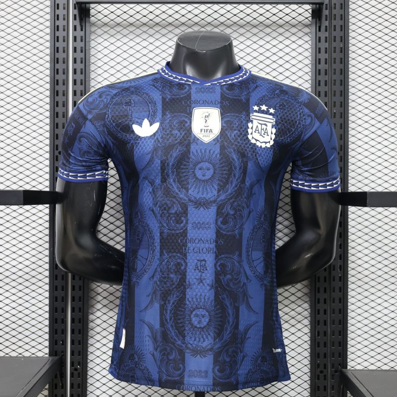 26-27 Argentina Blue Black Player Version Training shirts