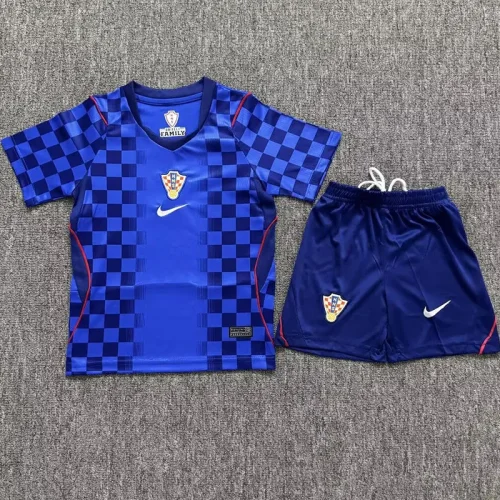 26-27 Croatia Away Kids Soccer Jersey