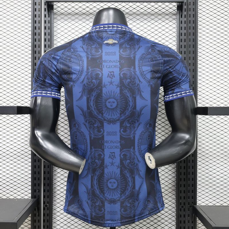26-27 Argentina Blue Black Player Version Training shirts