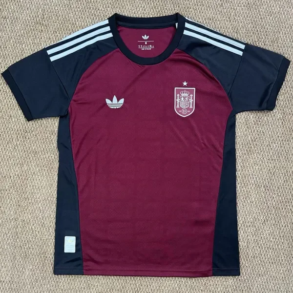 26-27 Spain Brown Goalkeeper Fans Soccer Jersey