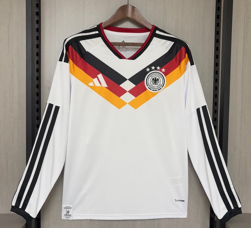 26-27 Germany Home Fans Long Sleeve Soccer Jersey(长袖)