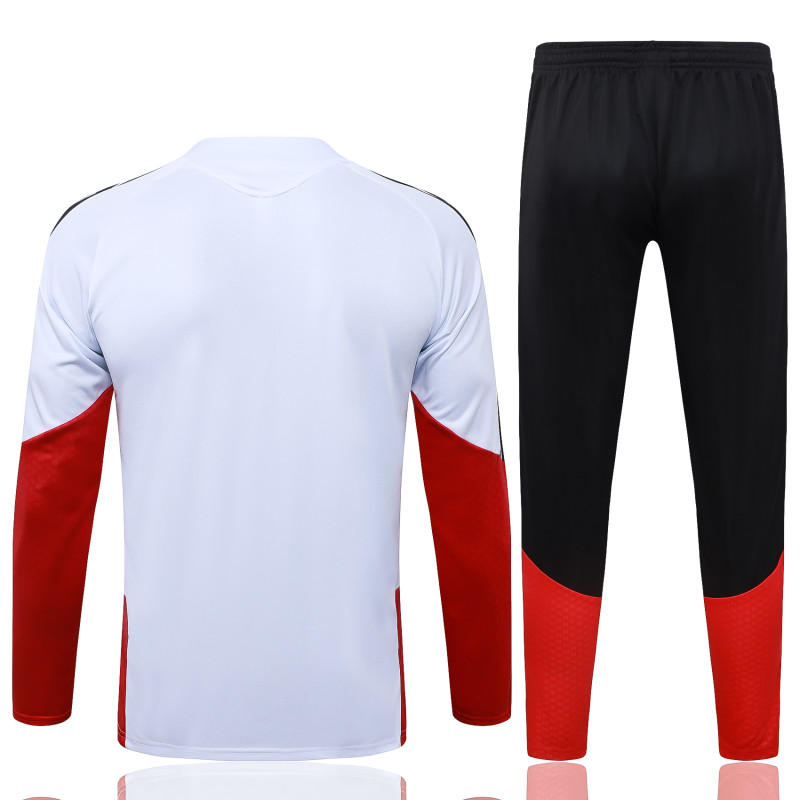 25-26 Germany White Kids Half Pull Tracksuit (童装)(半拉链)