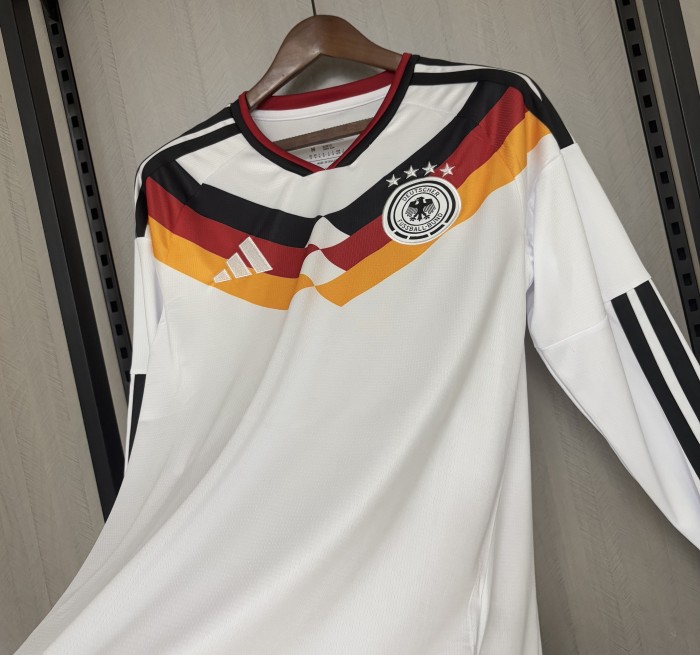 26-27 Germany Home Fans Long Sleeve Soccer Jersey(长袖)