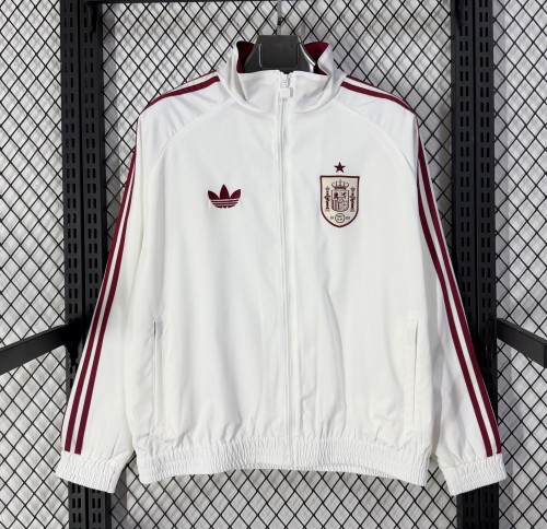 26-27 Spain White Windbreaker