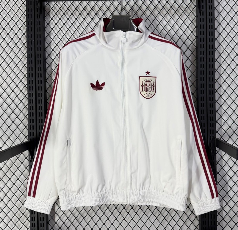 26-27 Spain White Windbreaker
